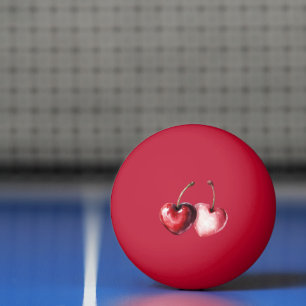 Rode Kersen Harten Pingpongbal