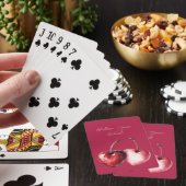 Rode Kersen Harten Pokerkaarten (Insitu)