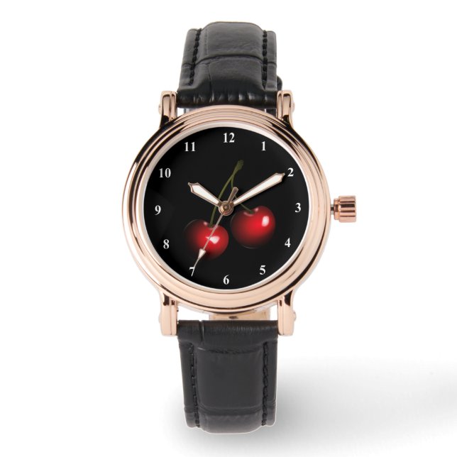 Rode Kersen Horloge (Voorkant)