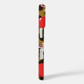 Rode kersen met roze strik Coquette luipaardprint Case-Mate iPhone Case (Achterkant / Rechts)