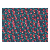 Rode kersen op donkerblauw tafelkleed (Voorkant (Horizontaal))