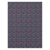 Rode kersen op donkerblauw tafelkleed (Voorkant)