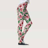 Rode kersen op roze gingham leggings (Rechts)