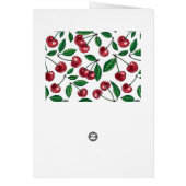 Rode kersen op wit (Achterkant)