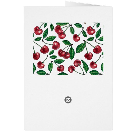 Rode kersen op wit (Achterkant)