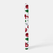 Rode kersen op wit iPhone 16 hoesje (Linkerkant)