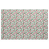 Rode kersen op wit stof (Fat Quarter)