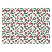 Rode kersen op wit tafelkleed (Voorkant (Horizontaal))
