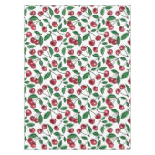 Rode kersen op wit tafelkleed (Voorkant)