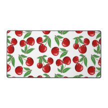 Rode kersen overal boven patroon