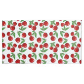 Rode kersen overal boven patroon kussensloop (Voorkant-Links)