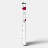 Rode Kersen Patroon Gepersonaliseerde iPad Case (Achterkant / Links)