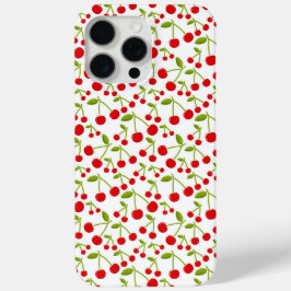 Rode Kersen Patroon Kers iPhone 15 Pro Max Hoesje