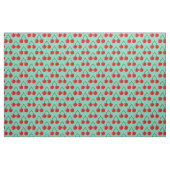 Rode kersen printpatroon ZY textiel Stof (Yard (91,4 cm))