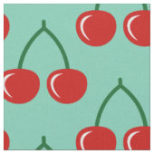 Rode kersen printpatroon ZY textiel Stof (Close Up)