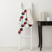 Rode Kersen Sherpa Deken (In situ)