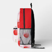 RODE KERSEN TERUG NAAR SCHOOL BEDRUKTE RUGZAK (Rechts)