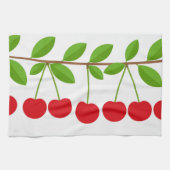 Rode kersen theedoek (Horizontaal)