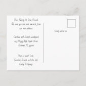 Rode kersen voor nieuw huis aankondigingskaart (Achterkant)