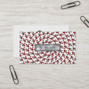 Rode kersen Witte (om het even welke kleur) fruiti Visitekaartje