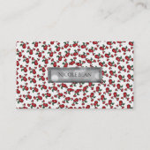 Rode kersen Witte (om het even welke kleur) fruiti Visitekaartje (Voorkant)