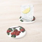 Rode kersen zandsteen onderzetter (Zijkant)