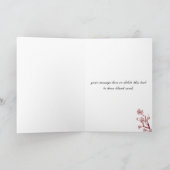 Rode Kersenbloesem Huwelijk Bedankkaartjes Bedankkaart (Binnen)