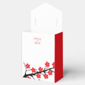 Rode kersenbloesem thema bruiloft gunst dozen bedankdoosjes (Geopend)