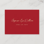 Rode Kersenbloesems Sakura Bloemen Aziatische Brui Plaatskaartje (Achterkant)