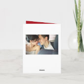 Rode Kersenbloesems Sakura Elegante Aziatische Bru Bedankkaart (Achterkant)