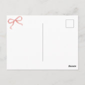 Rode kersenboog briefkaart (Achterkant)