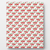Rode kersenpatroon accessoires - kersen van LeahG Fotoplaat (Voorkant)