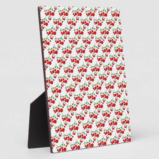 Rode kersenpatroon accessoires - kersen van LeahG Fotoplaat (Zijkant)