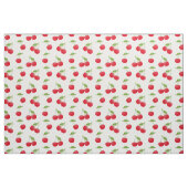 Rode kersenpatroon op wit stof (Fat Quarter)