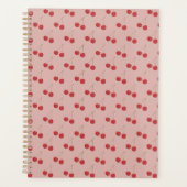 Rode kersenpatroon planner (Voorkant)
