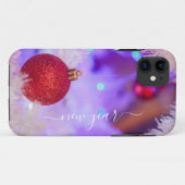Rode kerst Bauble Iphone-draagtas Case-Mate iPhone Case (Achterkant (horizontaal))