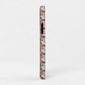 Rode Kerst Bloemige Moderne Familie foto Case-Mate iPhone Case (Achterkant/rechts)