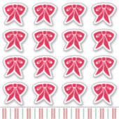 Rode Kerst Boog Stickers (Voorkant)
