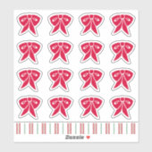Rode Kerst Boog Stickers (Vel)