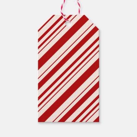 Rode kerst cadeaulabel (Voorkant)