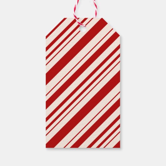 Rode kerst cadeaulabel (Achterkant)