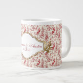 Rode Kerst Chinoiserie Passen getrouwd Grote Koffiekop (Voorkant rechts)