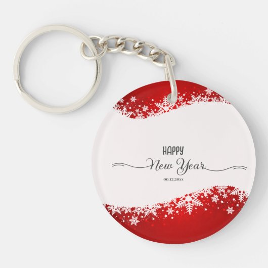 Rode Kerst Decoratie Sleutelhanger (Voorkant)