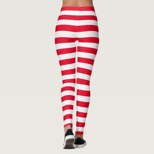 Rode kerst elf kostuum Leggings (Achterkant)