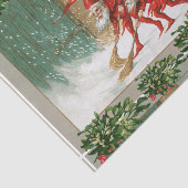 RODE KERST ELVEN VEGEN IN SNEEUW Mistletoes Tissuepapier (Detail)