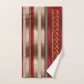 Rode Kerst Fa La Patroon#27 ID1009 Bad Handdoek (Handdoek)