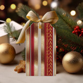 Rode Kerst Fa La Patroon#27 ID1009 Cadeaulabel