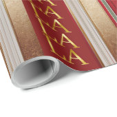 Rode Kerst Fa La Patroon#27 ID1009 Cadeaupapier (Rol Hoek)