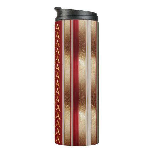 Rode Kerst Fa La Patroon#27 ID1009 Thermosbeker (Geroteerd rechts)