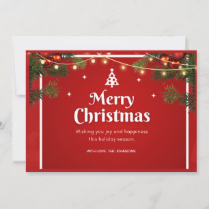 Rode Kerst Feestdagen Nonphoto Greenery  Feestdagenkaart